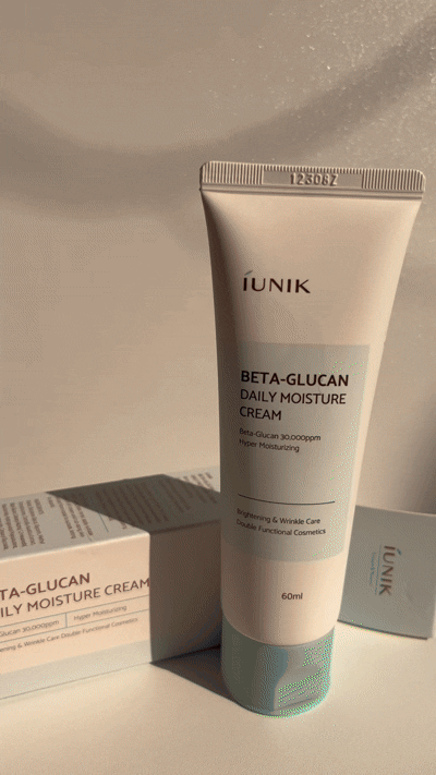 iUNIK Beta-Glucan Daily Moisture Cream hands on